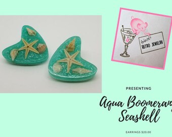 Starfish Large Boomerang Post Earrings