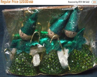 ON SALE Vintage Christmas Ornaments Christmas Tree Decorations NOS Never Opened Made in Japan Three Shepherds