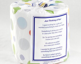 Just Thinking Of You Toilet Paper Card - Printable PDF