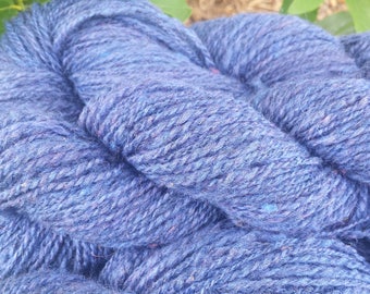 Handspun Shetland Wool Yarn Periwinkle Blue