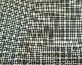 Black and Yellow Plaid Soft Fabric 2 Yards X1136