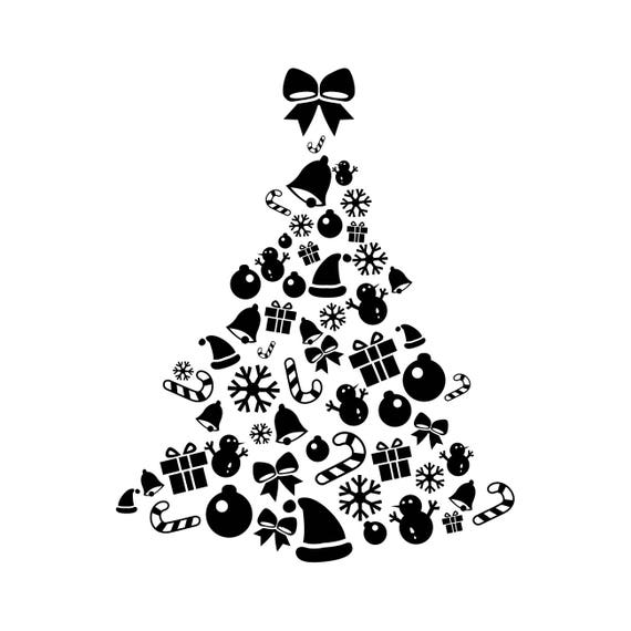 Download Christmas Tree Elements Graphics SVG Dxf EPS Png Cdr Ai Pdf