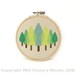 Tree Cross Stitch Pattern Retro forest Design Instant Download Needlepoint Mid Century Modern geometric style