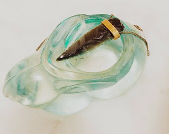 Obsidian Arrowhead Necklace
