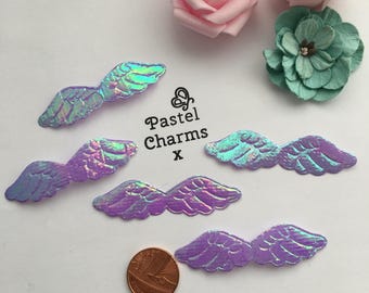 Pack of 10 iridescent purple wings x