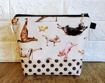 Knitting Project Bag, Sheep Project Bag, Project Bag, Knitting Bag, Yarn Tote, Knitting Tote, Crochet Project Bag, Yarn Bowl