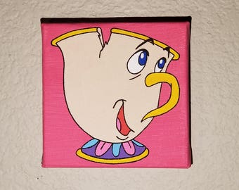 Disney Inspired Chip Painting from Beauty and the Beast