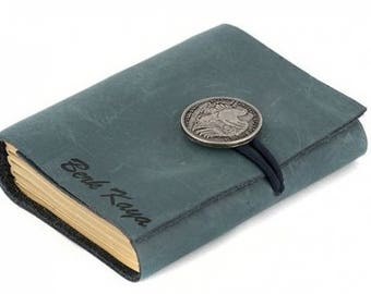 Small Journal, Leather Journal, Personalized Journal, Notebook, Personalized Engraved Diary, Mothers Day Gift, Fathers Day, Christmas Gift