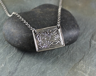 Celtic Griffin pendant necklace ~ Artisan Handcrafted