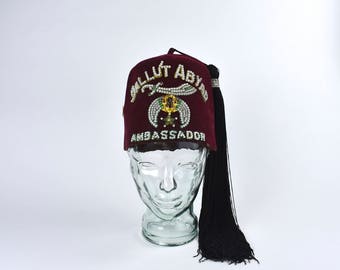 Ballut Abayd Ambassador Shriners Fez Cap by Harry M. Osers