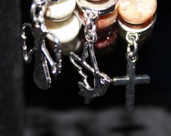 Earthly love memory wire bracelet