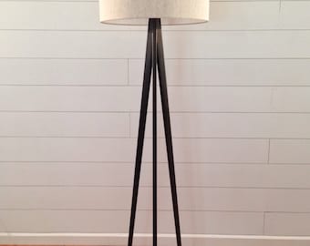 Floor Lamp Tripod Black Walnut Floor Lamp Tripod Black Walnut