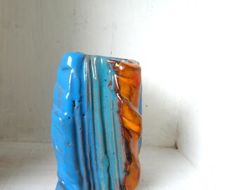 handmade Ceramic - ceramic enamels jar-