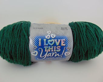 Forest Green - I Love This Yarn worsted weight 100% acrylic - 2060