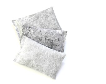 Gray Ombre Lavender Sachets, Moon Inspired Bedroom Decor, Cotton Anniversary Gift for Her