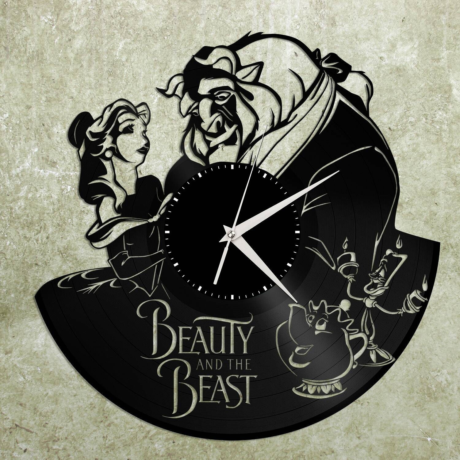 beauty and the beast clock toy