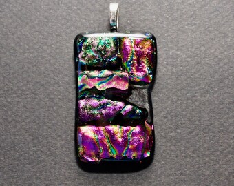 Small Dichroic Glass Pendant