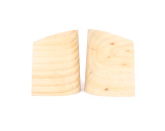 1 pair of 2.5 " ( 6 cm) wooden chunky/block heel for woman shoe/sandal making