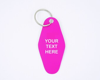CUSTOM, Vintage Hotel Key Tag, Diamond Keytag, Hexagon Keytag, Personalized Keytag, Keychain, Custom Keychain, Personalized Gift