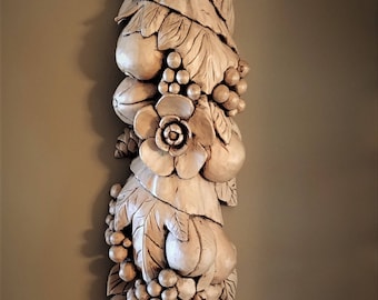 Hand carved festoon
