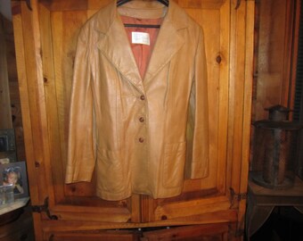 70s Vintage Disco Leather Jacket