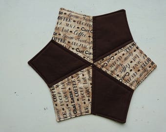 Handmade Mug Rug - Coffee Chocolate