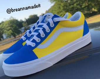 Custom Blueberry Lemonade Vans