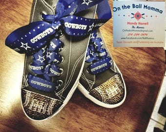 Dallas Cowboys bling tennis shoes