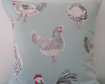 Hen Rooster Farmhouse Cushion with Microfibre Inner