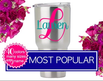 Personalized RTIC Tumbler Decal for Women, Personalized Ozark Tumbler Decal, Artic Cups Decal, Artic Tumbler Decal, RTIC Cup Decal 5LN1A