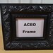 ACEO Photo Frame - Ornate Black Picture Frame - Small Wood Frame