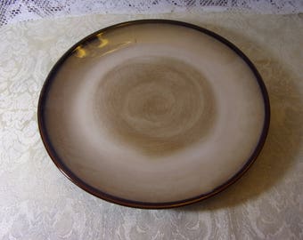 Sango Nova Brown 12in Chop Platter - Pattern 4933 - Sango Stonewear - Sango Nova Brown Stonewear