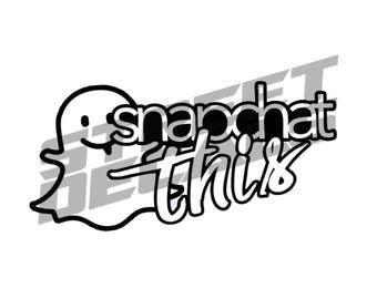 Snapchat decal | Etsy