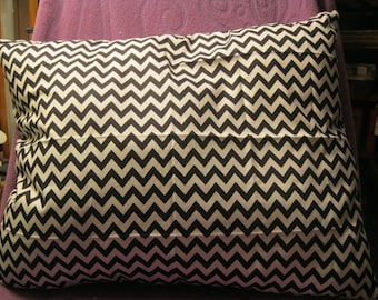 BLACK and WHITE CHEVRON Pillow