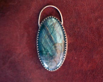 Labradorite and Sterling Silver Pendant