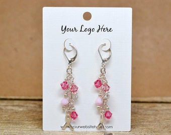 14 SIZES | Custom Earring Cards with Your Logo Jewelry Display Cards - Product Display