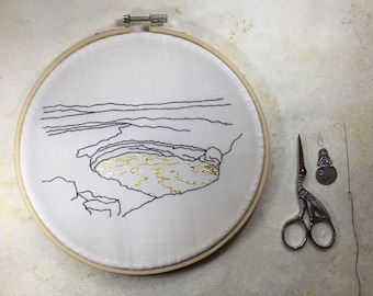Kilauea Volcano 22k Gold Lava DIY Embroidery Kit