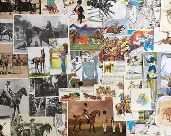 Horse ephemera for junk journals, smash books, art journals, collage and altered art