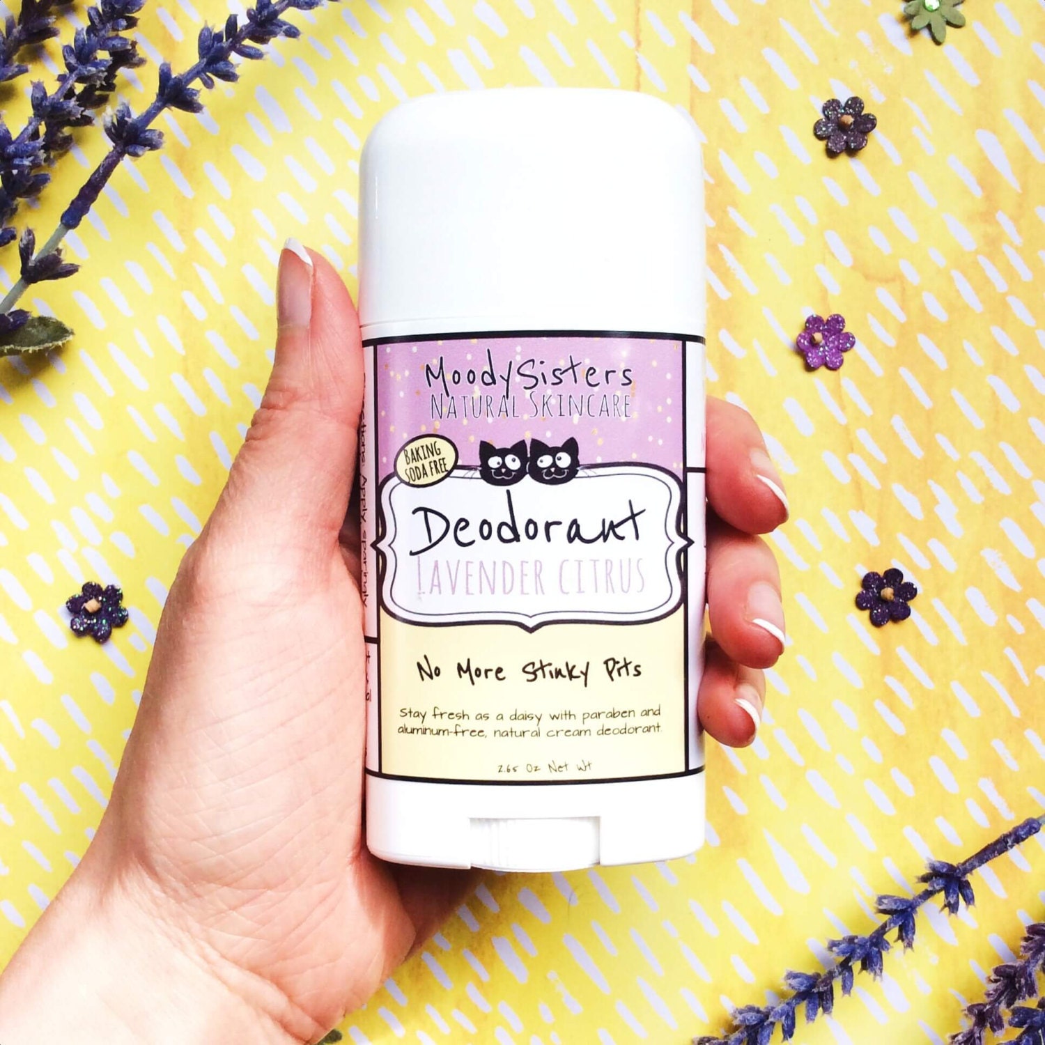 Organic Natural Deodorant Baking Soda Free Vegan Deodorant