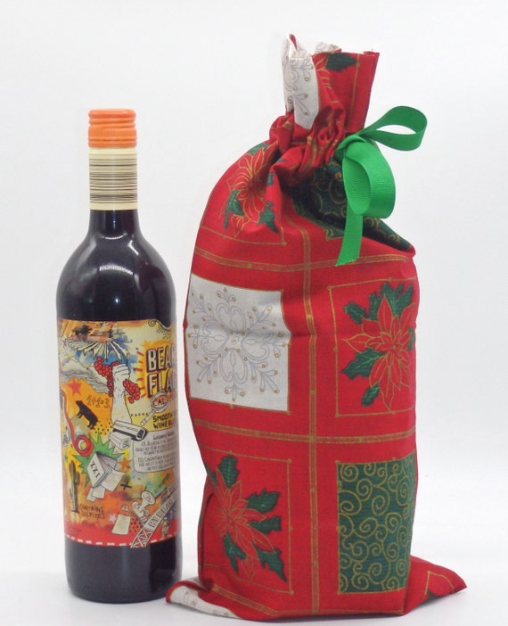 christmas double bottle bags