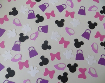 Minnie Mouse Confetti - Set of 150 - Handmade - Disney
