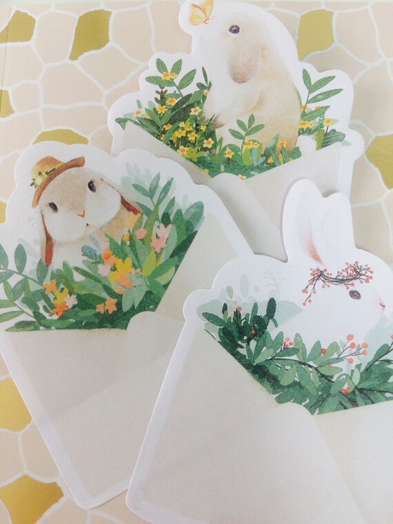 Bunny Rabbit Memo Pad Sticky Notes Note Pad
