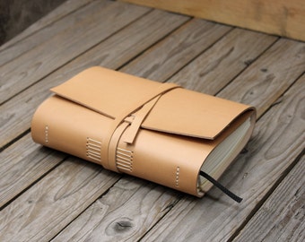 Leather bound journal, leather book, notebook, sketchbook, diary, recipi book, handmade