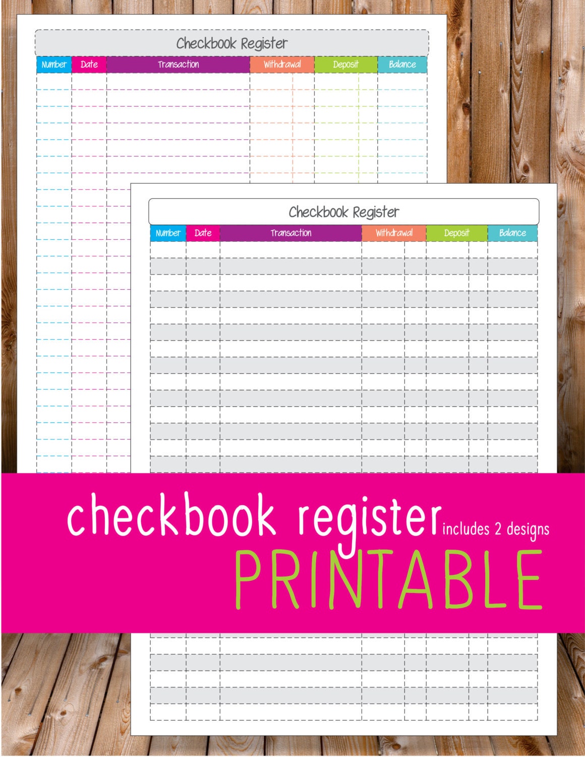 checkbook register digital checkbook