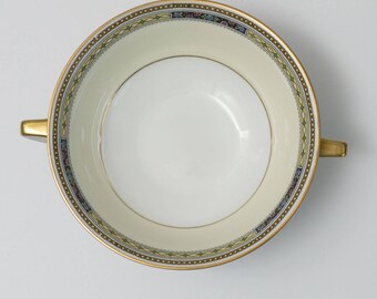 Antique Bavarian China Heinrich & Co Pattern 10263 Unique Boullion/Soup Cup 2 handles