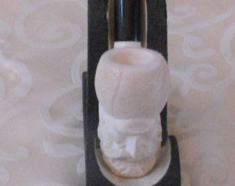 Vintage Meerschaum Pipe with Stand