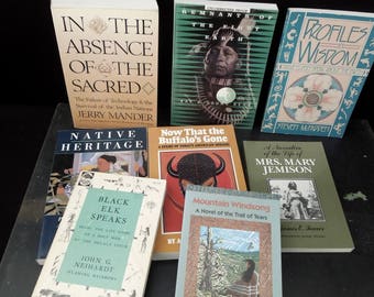 American Indian Book Stack - Native American History Book Collection - United States History Culture