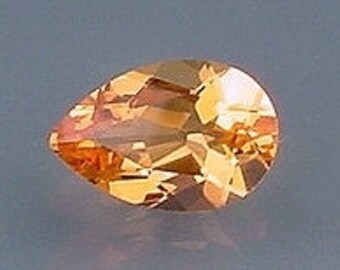 12x8 pear madeira color quartz gem stone gemstone