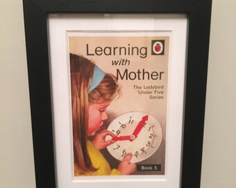 Retro Ladybird Book cover. Learning with Mother