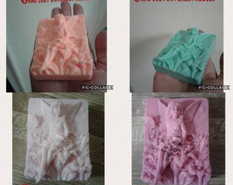 Homemade fairy bars of soap